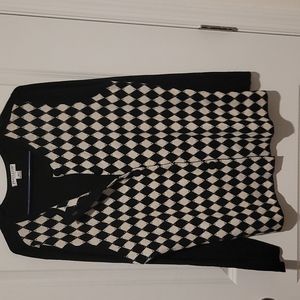 Pendleton checkered cardigan 100% wool